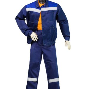 Костюм Ц куртка брюки (тк. смесовая,  синий/василек) КОС.801с