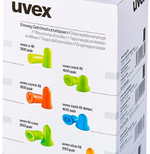 Противошумные вкладыши (беруши) без шнурка UVEX™ Hi-Com Lime 2112.118 для диспенсера / 300 пар